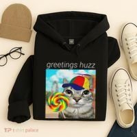 Greetings Huzz Funny Gen Z Gen Alpha Slang Meme Gift Hoodie thumb 4