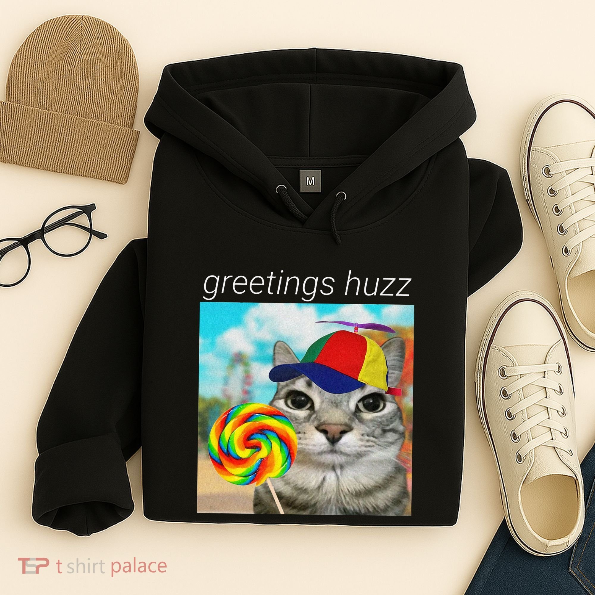 Greetings Huzz Funny Gen Z Gen Alpha Slang Meme Gift Hoodie