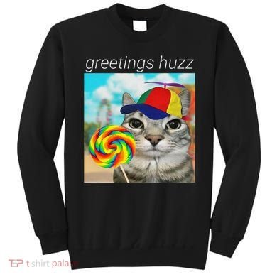 Greetings Huzz Funny Gen Z Gen Alpha Slang Meme Gift Sweatshirt