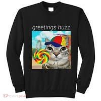 Greetings Huzz Funny Gen Z Gen Alpha Slang Meme Gift Sweatshirt thumb 0
