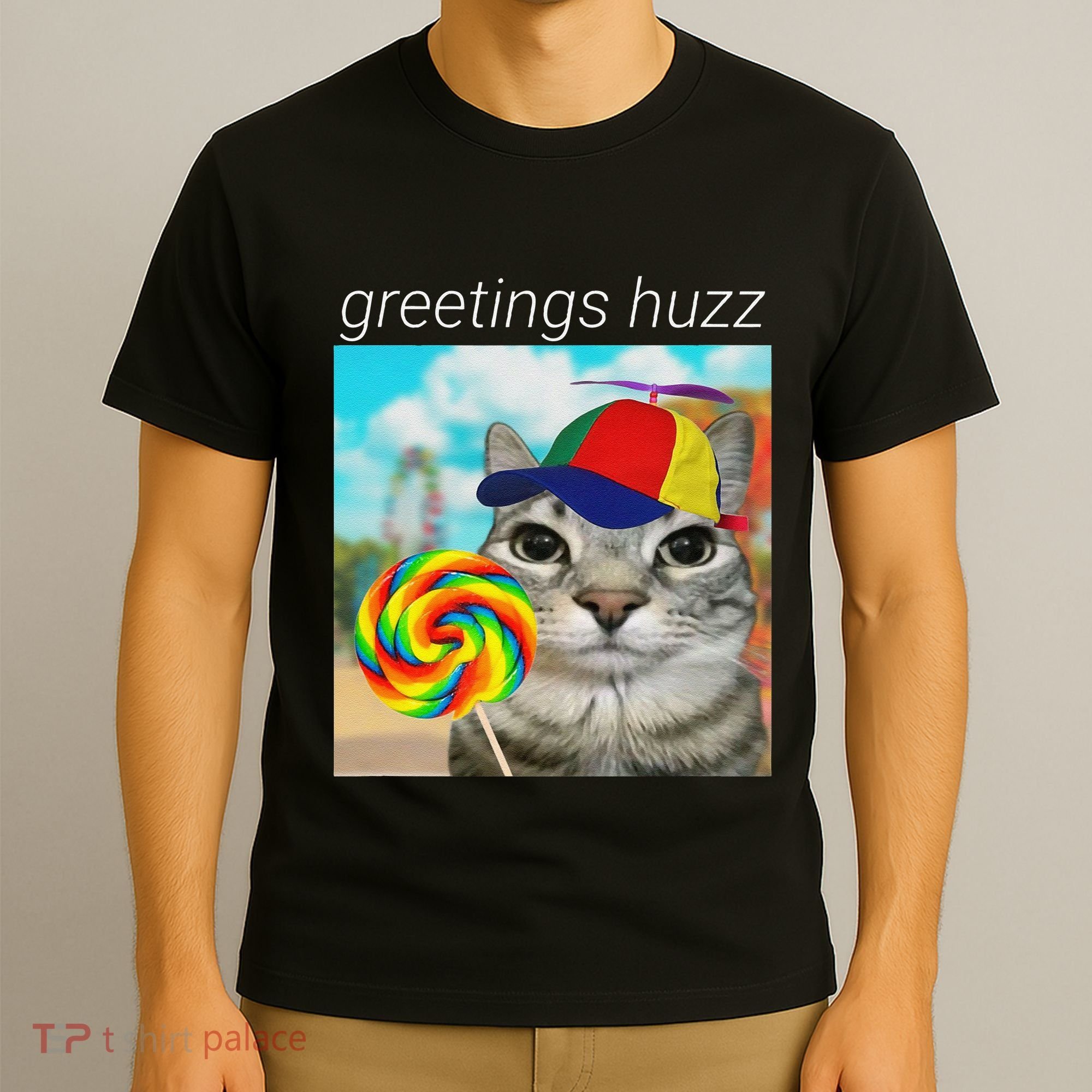 Greetings Huzz Funny Gen Z Gen Alpha Slang Meme Gift T-Shirt