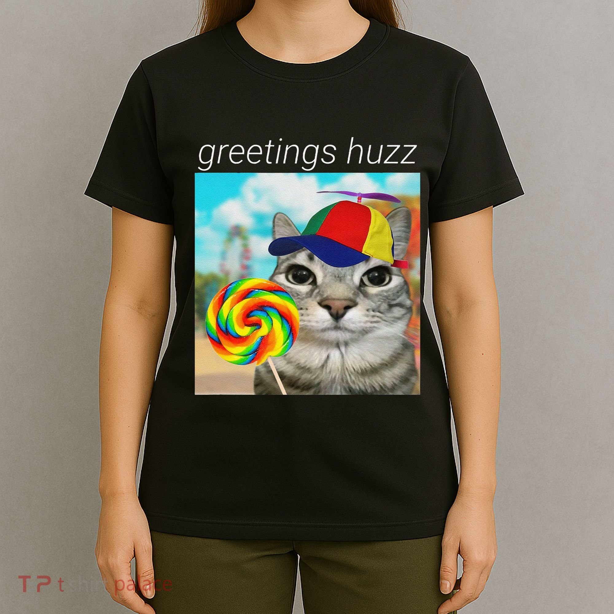 Greetings Huzz Funny Gen Z Gen Alpha Slang Meme Gift T-Shirt