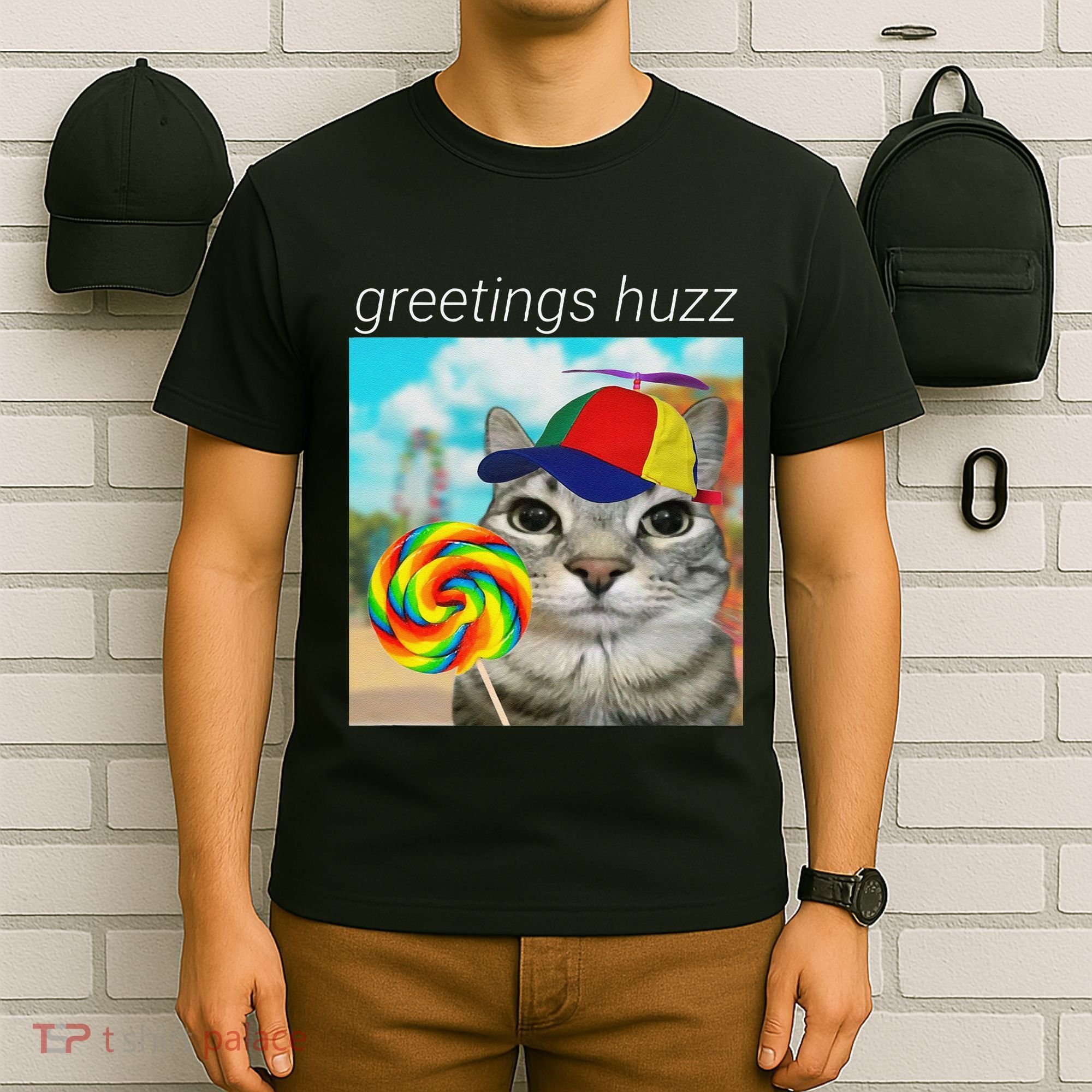 Greetings Huzz Funny Gen Z Gen Alpha Slang Meme Gift T-Shirt