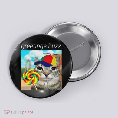 Greetings Huzz Funny Gen Z Gen Alpha Slang Meme Gift Button