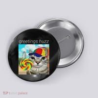 Greetings Huzz Funny Gen Z Gen Alpha Slang Meme Gift Button thumb 0