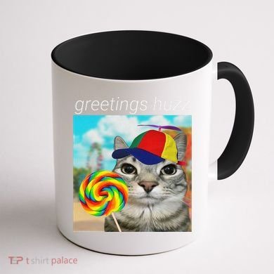 Greetings Huzz Funny Gen Z Gen Alpha Slang Meme Gift Coffee Mug back