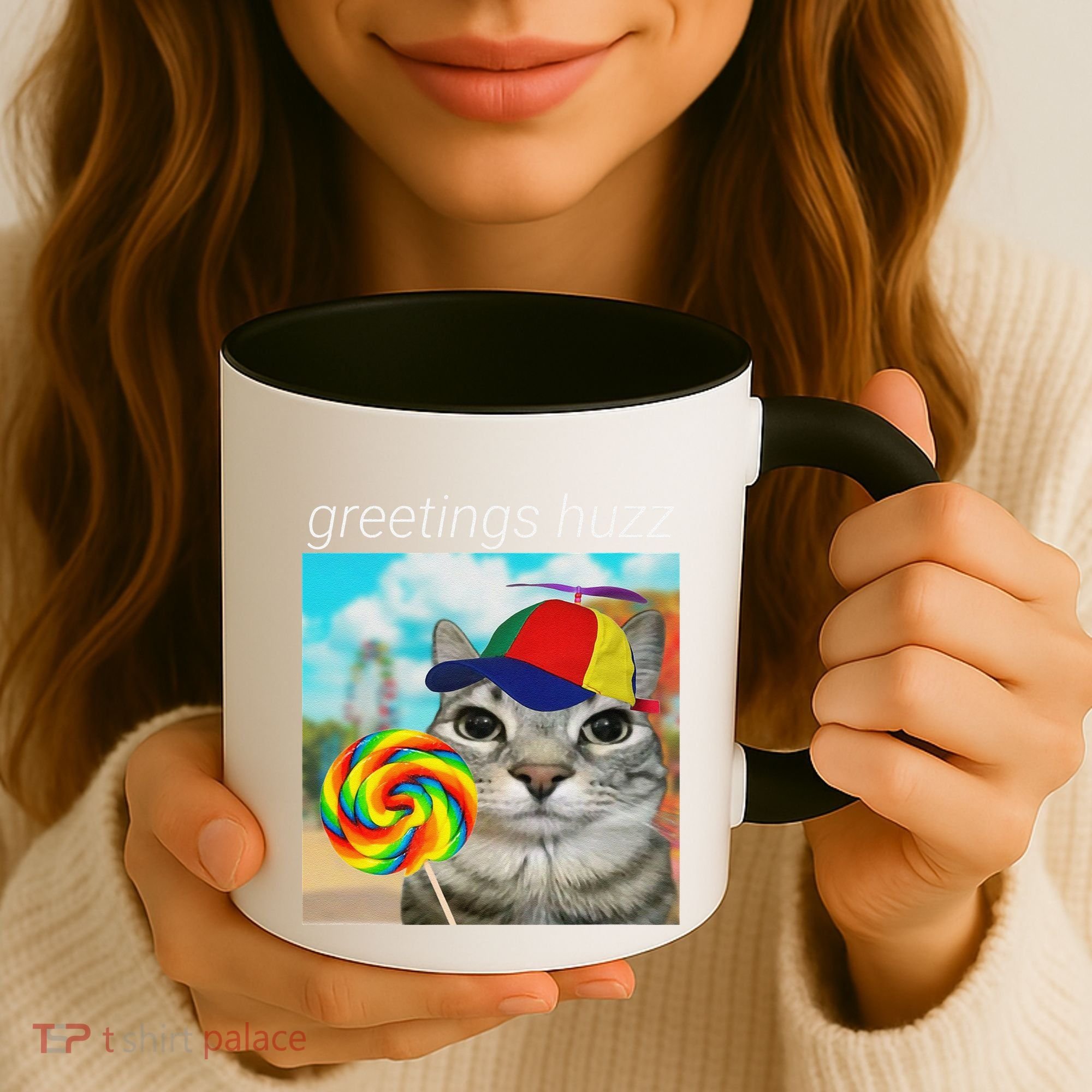 Greetings Huzz Funny Gen Z Gen Alpha Slang Meme Gift Coffee Mug
