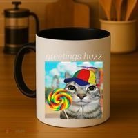 Greetings Huzz Funny Gen Z Gen Alpha Slang Meme Gift Coffee Mug thumb 4