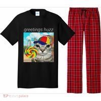 Greetings Huzz Funny Gen Z Gen Alpha Slang Meme Gift Pajama Set thumb 0
