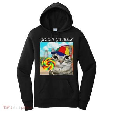 Greetings Huzz Funny Gen Z Gen Alpha Slang Meme Gift Women's Hoodie