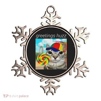 Greetings Huzz Funny Gen Z Gen Alpha Slang Meme Gift Ornament