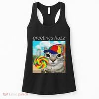 Greetings Huzz Funny Gen Z Gen Alpha Slang Meme Gift Women's Tank Top thumb 0
