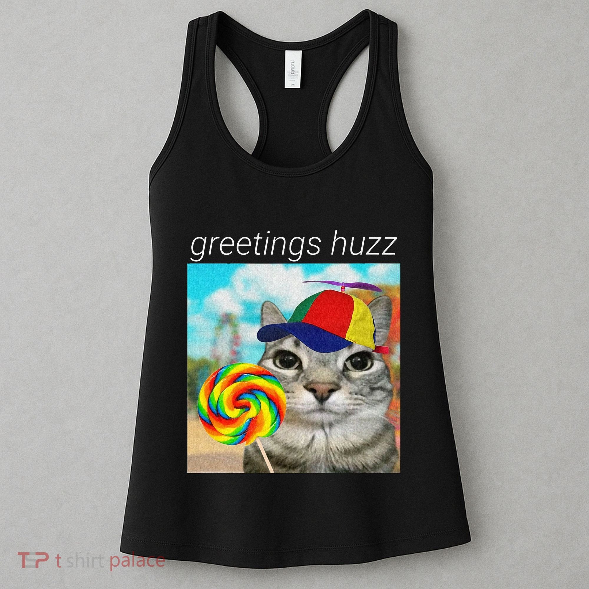 Greetings Huzz Funny Gen Z Gen Alpha Slang Meme Gift Women's Tank Top