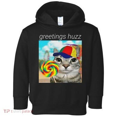Greetings Huzz Funny Gen Z Gen Alpha Slang Meme Gift Toddler Hoodie