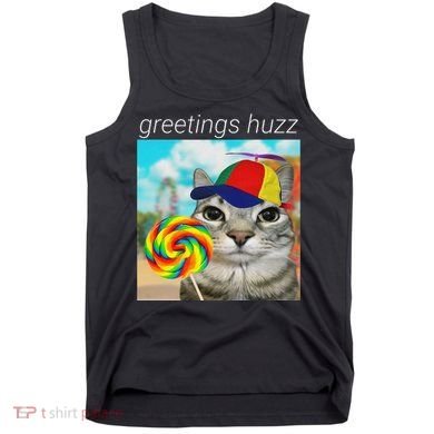 Greetings Huzz Funny Gen Z Gen Alpha Slang Meme Gift Tank Top