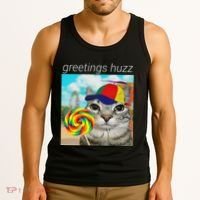 Greetings Huzz Funny Gen Z Gen Alpha Slang Meme Gift Tank Top thumb 3