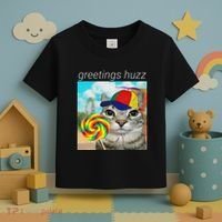 Greetings Huzz Funny Gen Z Gen Alpha Slang Meme Gift Toddler T-Shirt thumb 3