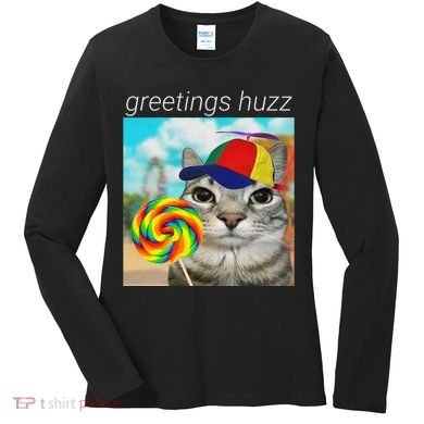 Greetings Huzz Funny Gen Z Gen Alpha Slang Meme Gift Women's Long Sleeve Shirt