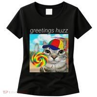 Greetings Huzz Funny Gen Z Gen Alpha Slang Meme Gift Women's T-Shirt thumb 0