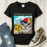 Greetings Huzz Funny Gen Z Gen Alpha Slang Meme Gift Women's T-Shirt thumb 3