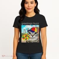 Greetings Huzz Funny Gen Z Gen Alpha Slang Meme Gift Women's T-Shirt thumb 4