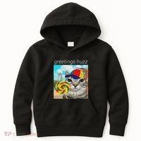 Greetings Huzz Funny Gen Z Gen Alpha Slang Meme Gift Kids Hoodie thumb 0