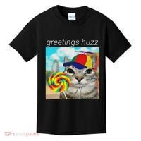 Greetings Huzz Funny Gen Z Gen Alpha Slang Meme Gift Kids T-Shirt thumb 0
