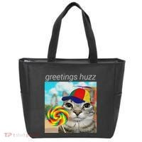 Greetings Huzz Funny Gen Z Gen Alpha Slang Meme Gift Tote Bag thumb 0