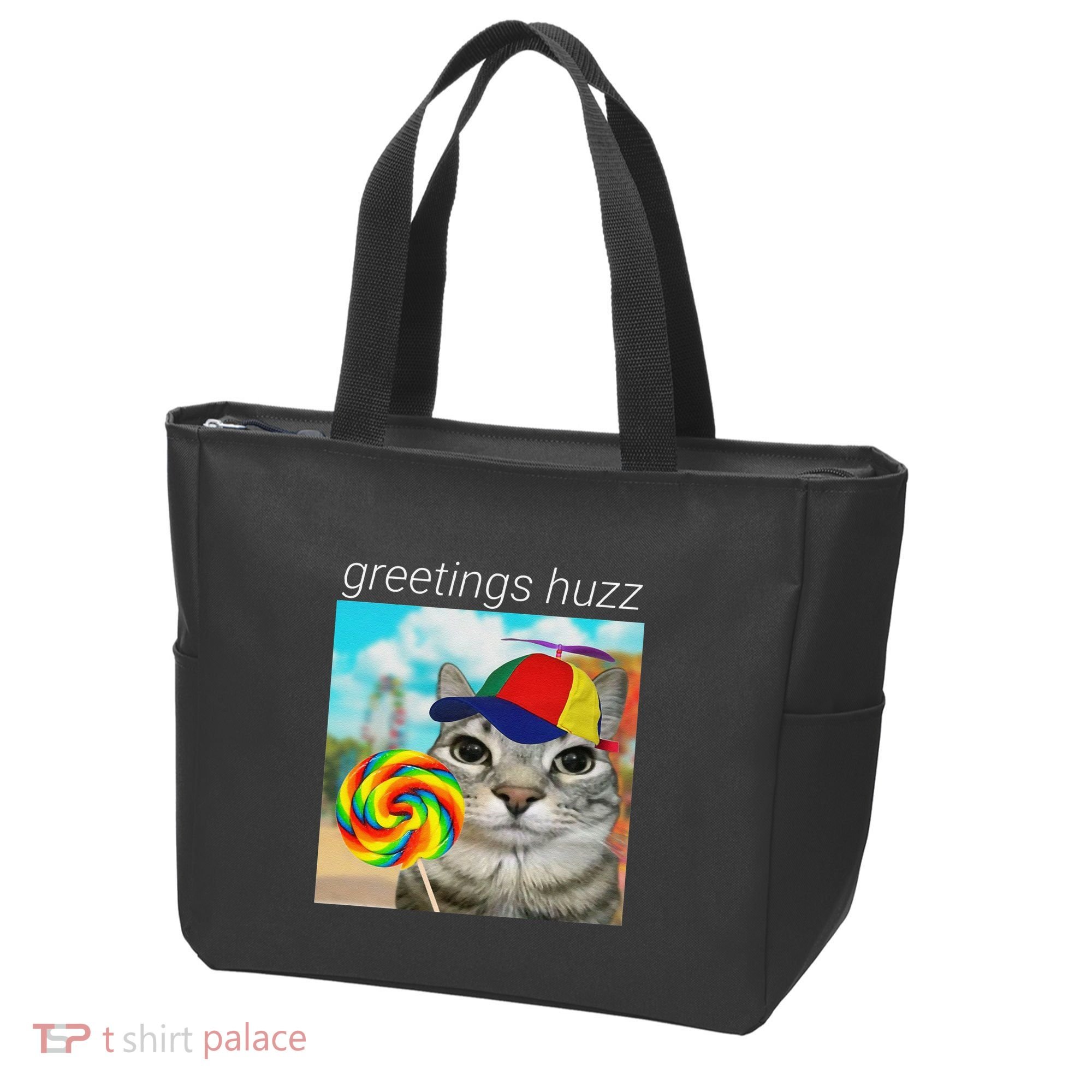 Greetings Huzz Funny Gen Z Gen Alpha Slang Meme Gift Tote Bag