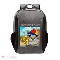 Greetings Huzz Funny Gen Z Gen Alpha Slang Meme Gift Vector Backpack thumb 0