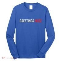 Greetings Huzz Funny Gen Z Gen Alpha Slang Viral Long Sleeve Shirt thumb 0