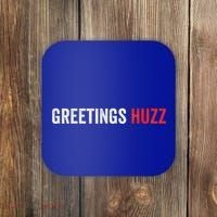 Greetings Huzz Funny Gen Z Gen Alpha Slang Viral Coaster thumb 0