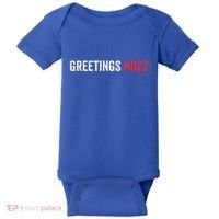 Greetings Huzz Funny Gen Z Gen Alpha Slang Viral Baby Bodysuit thumb 0