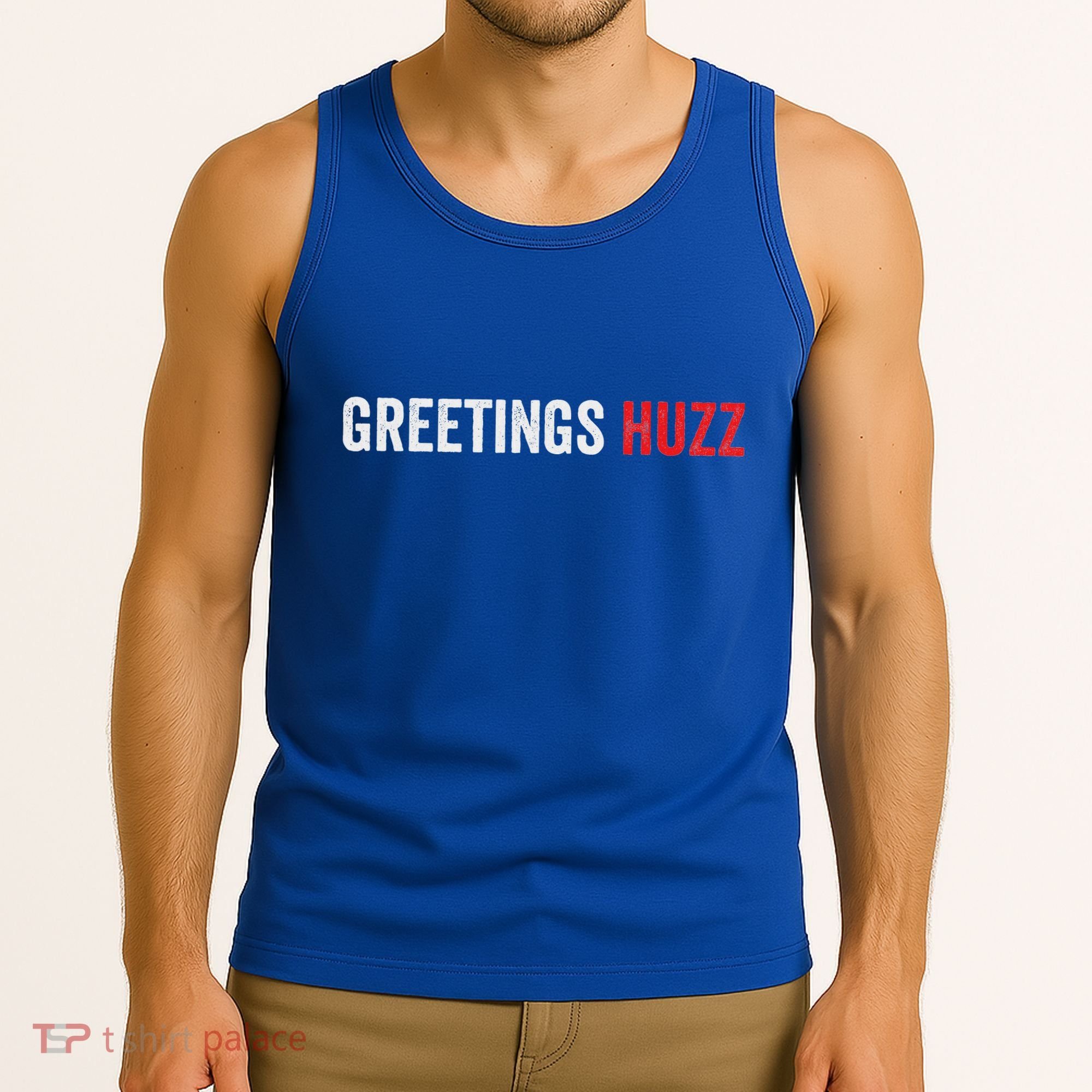 Greetings Huzz Funny Gen Z Gen Alpha Slang Viral Tank Top