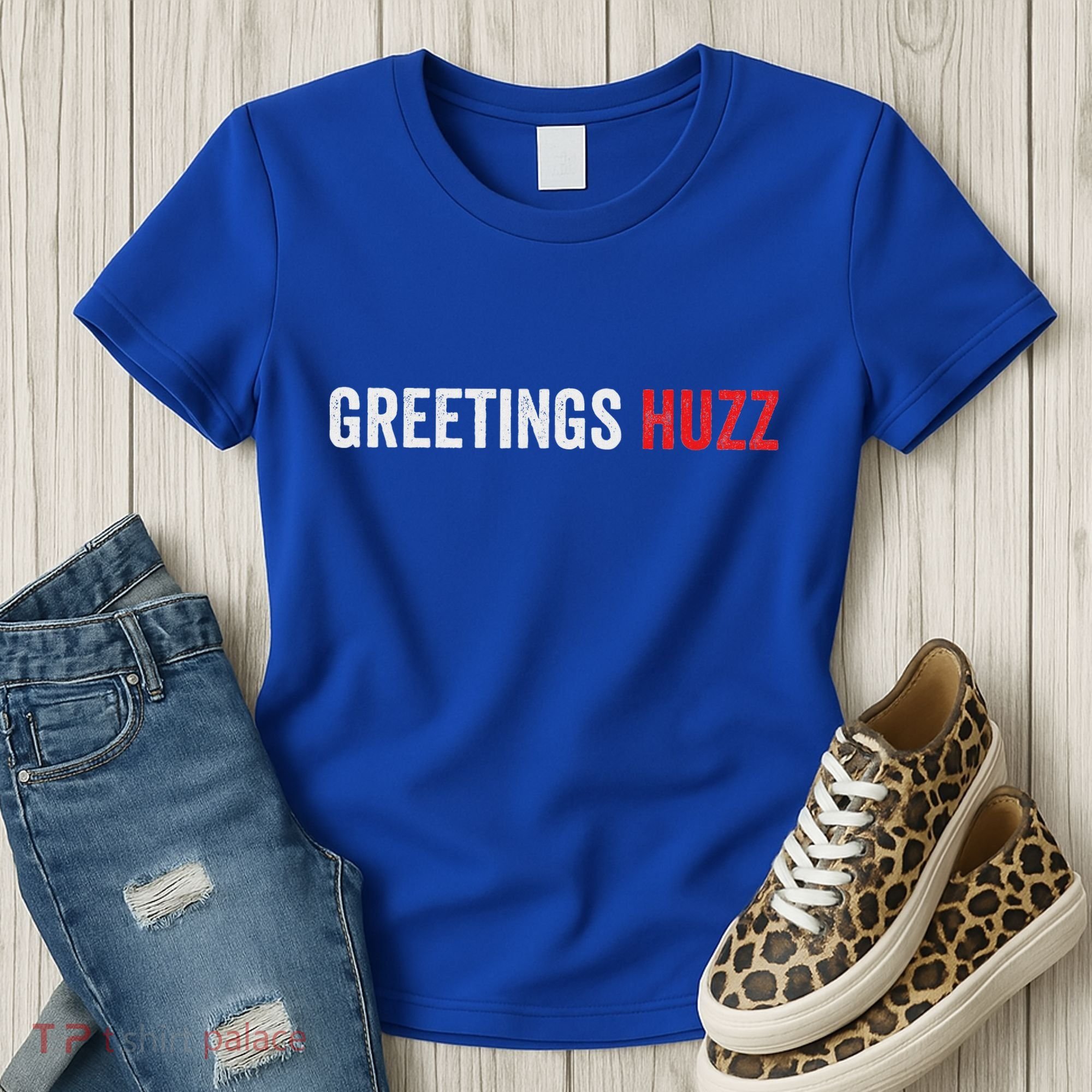 Greetings Huzz Funny Gen Z Gen Alpha Slang Viral Women's T-Shirt