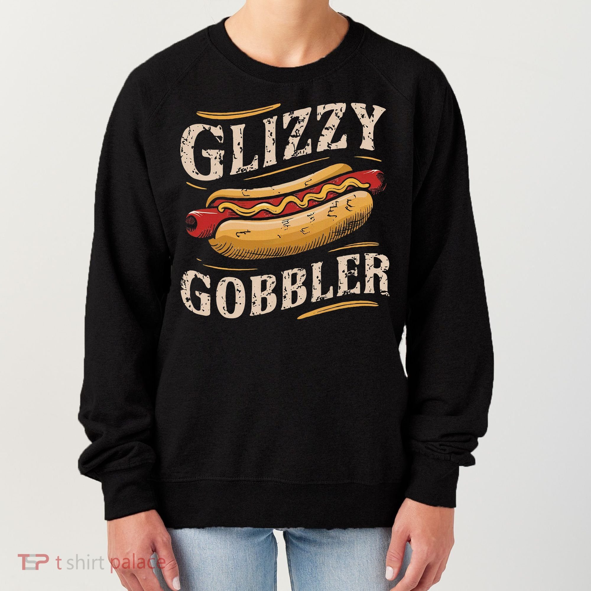 Glizzy Hot Funny Dog Gobbler Champion Women's Sweatshirt