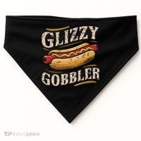 Glizzy Hot Funny Dog Gobbler Champion USA-Made Doggie Bandana thumb 0