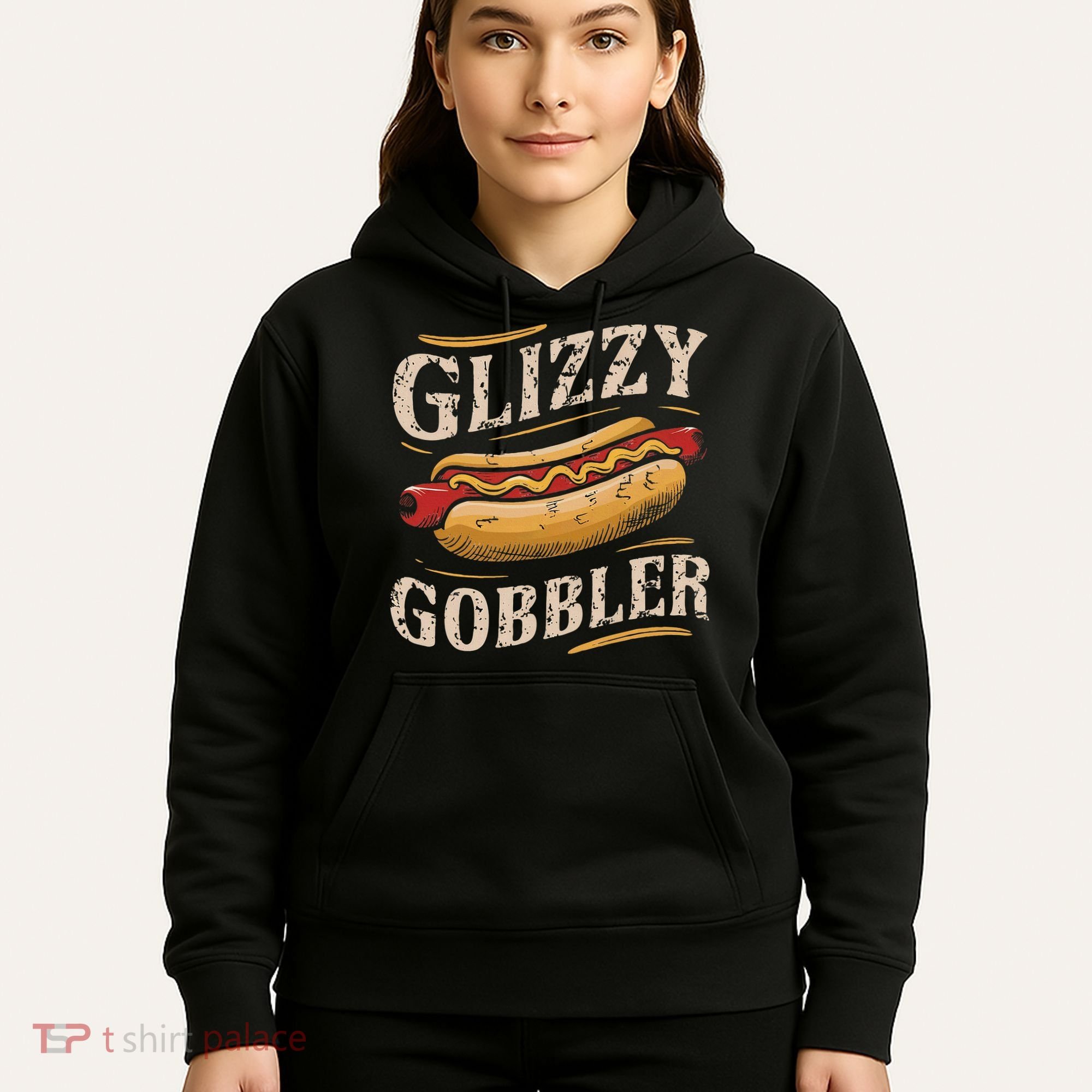 Glizzy Hot Funny Dog Gobbler Champion Hoodie