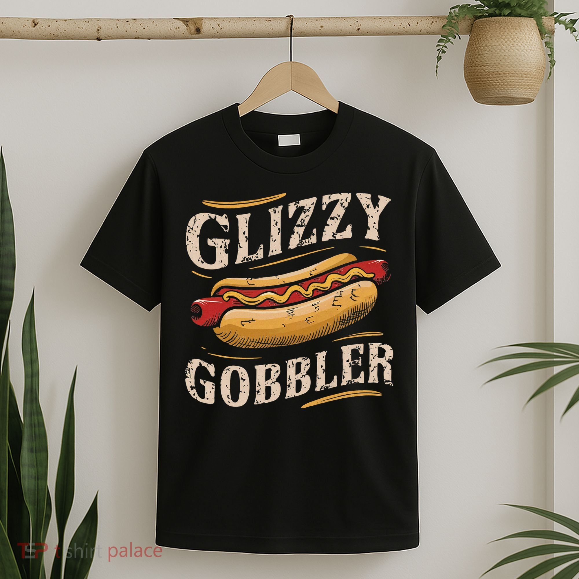 Glizzy Hot Funny Dog Gobbler Champion T-Shirt