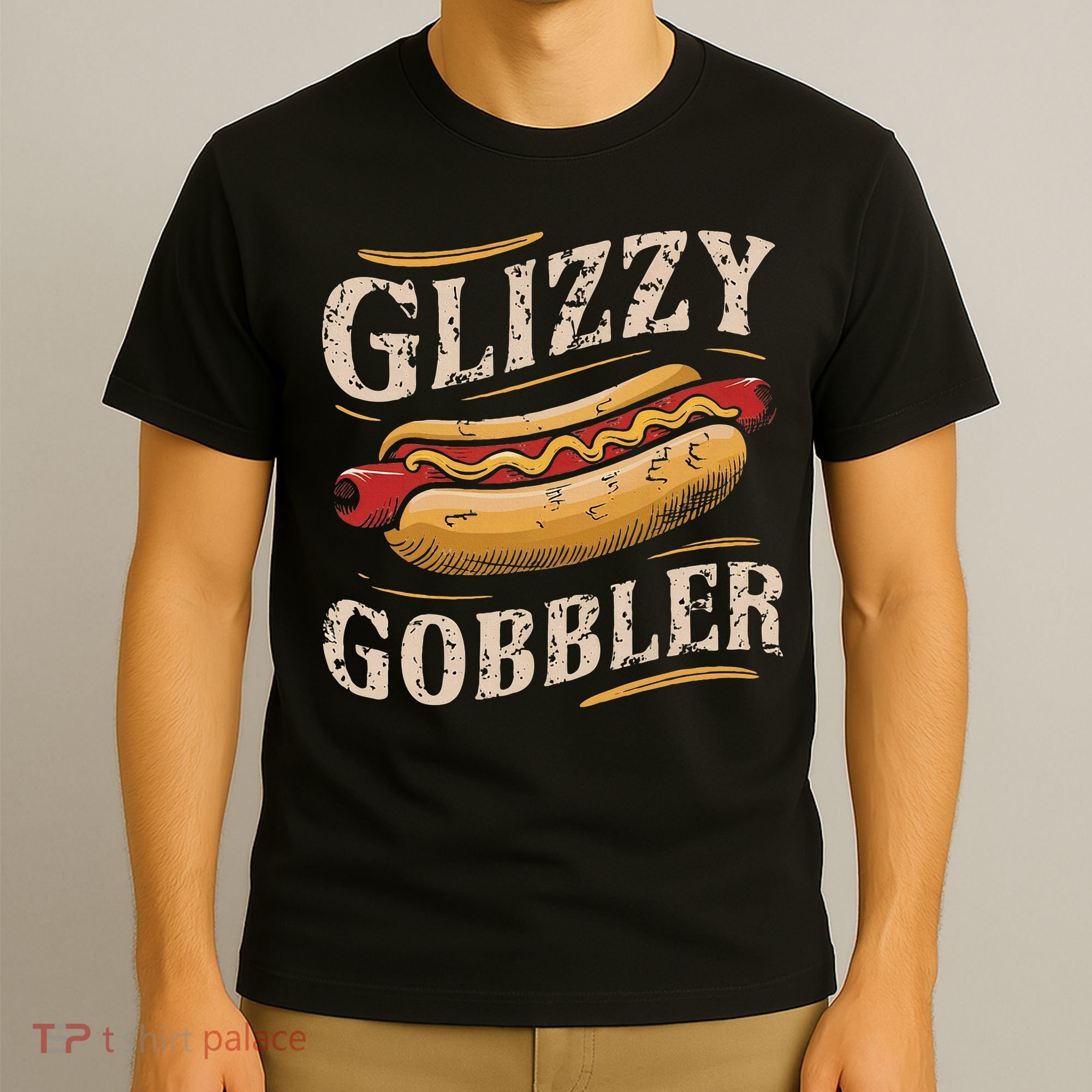 Glizzy Hot Funny Dog Gobbler Champion T-Shirt