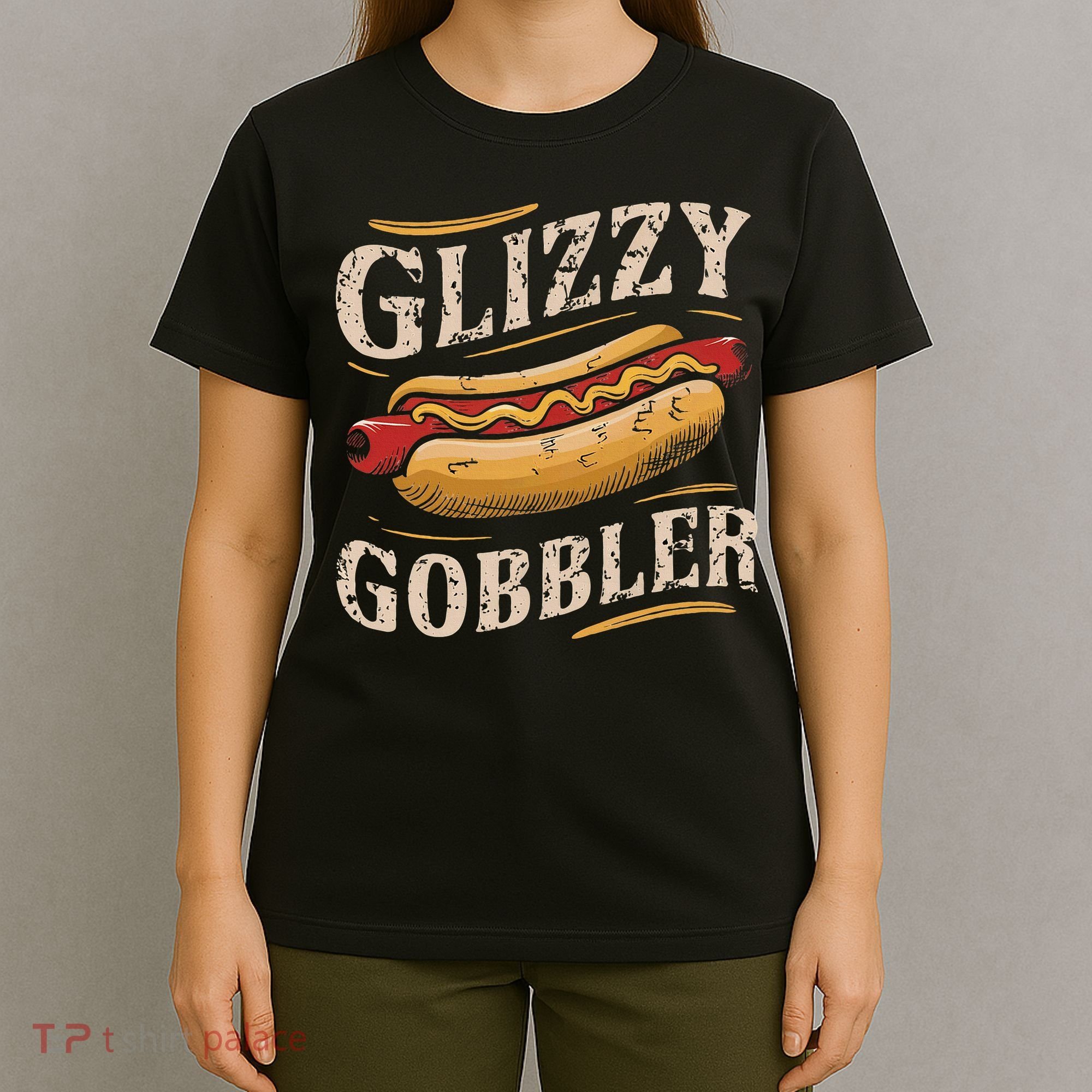 Glizzy Hot Funny Dog Gobbler Champion T-Shirt