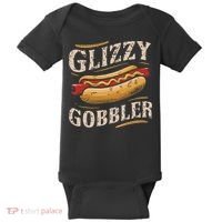 Glizzy Hot Funny Dog Gobbler Champion Baby Bodysuit thumb 0