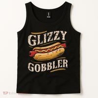 Glizzy Hot Funny Dog Gobbler Champion Tank Top thumb 2