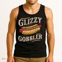 Glizzy Hot Funny Dog Gobbler Champion Tank Top thumb 3