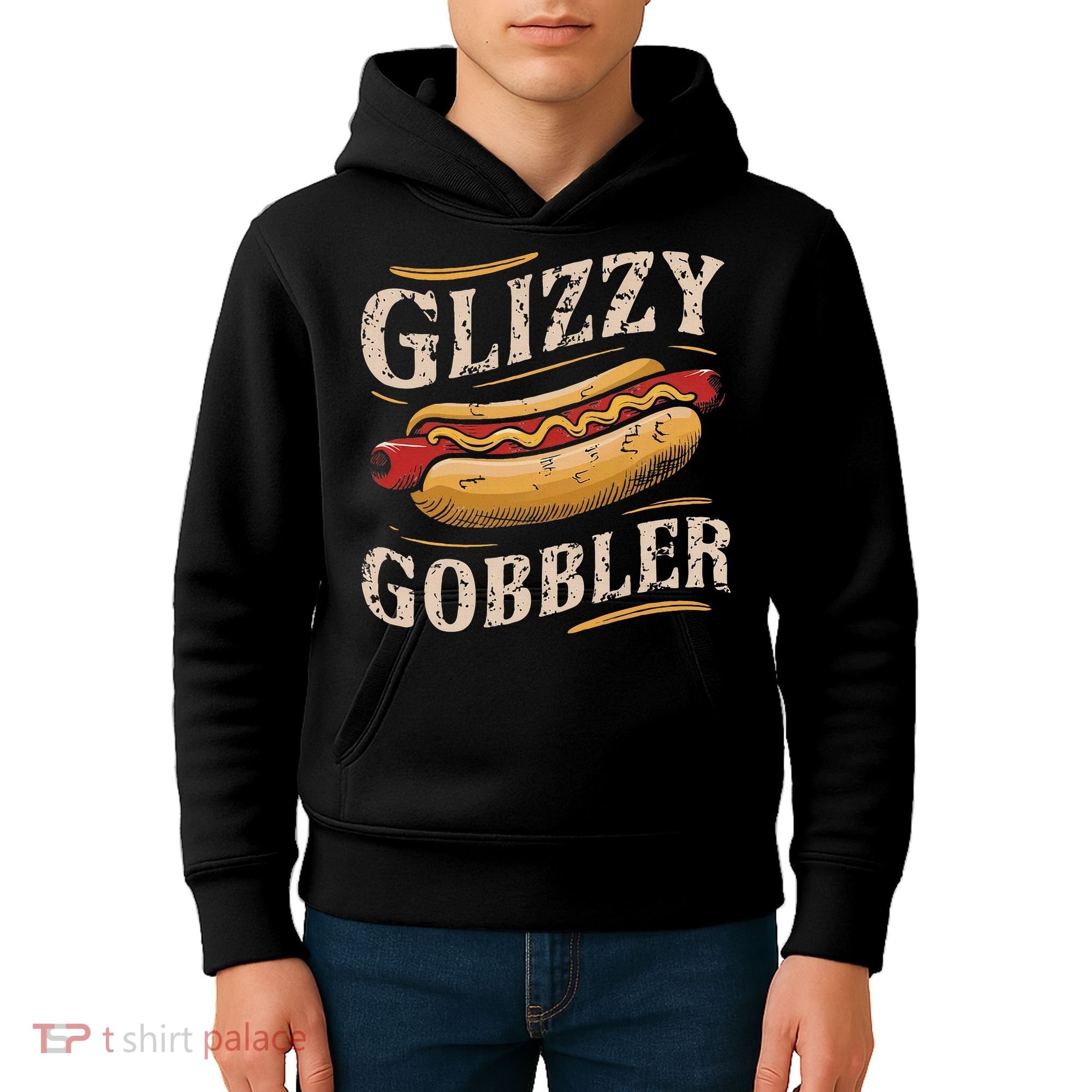 Glizzy Hot Funny Dog Gobbler Champion Kids Hoodie