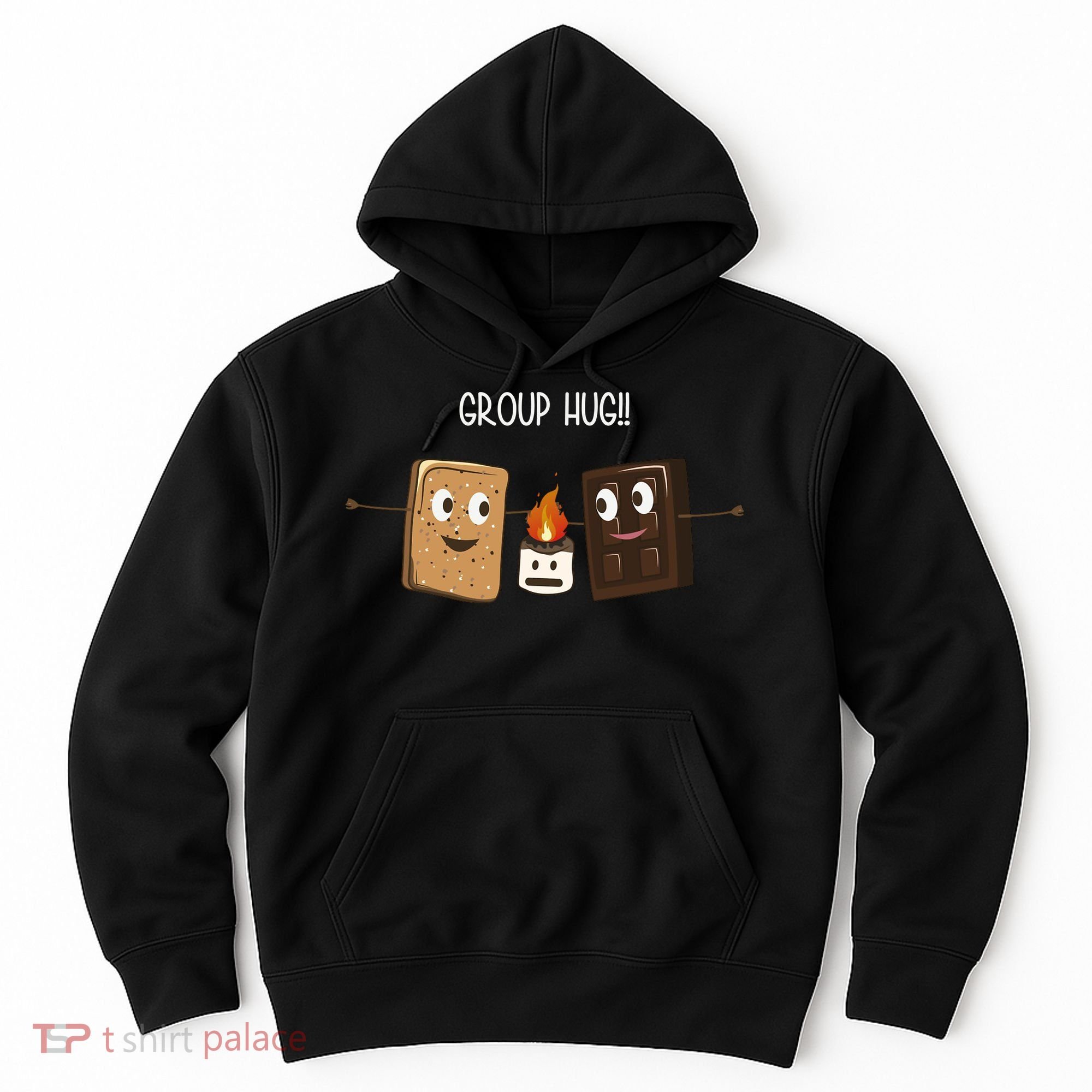 Group Hug Funny Smores Camping Roasting Outdoor Hoodie