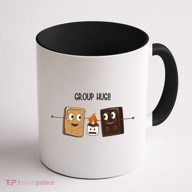 Group Hug Funny Smores Camping Roasting Outdoor Coffee Mug back