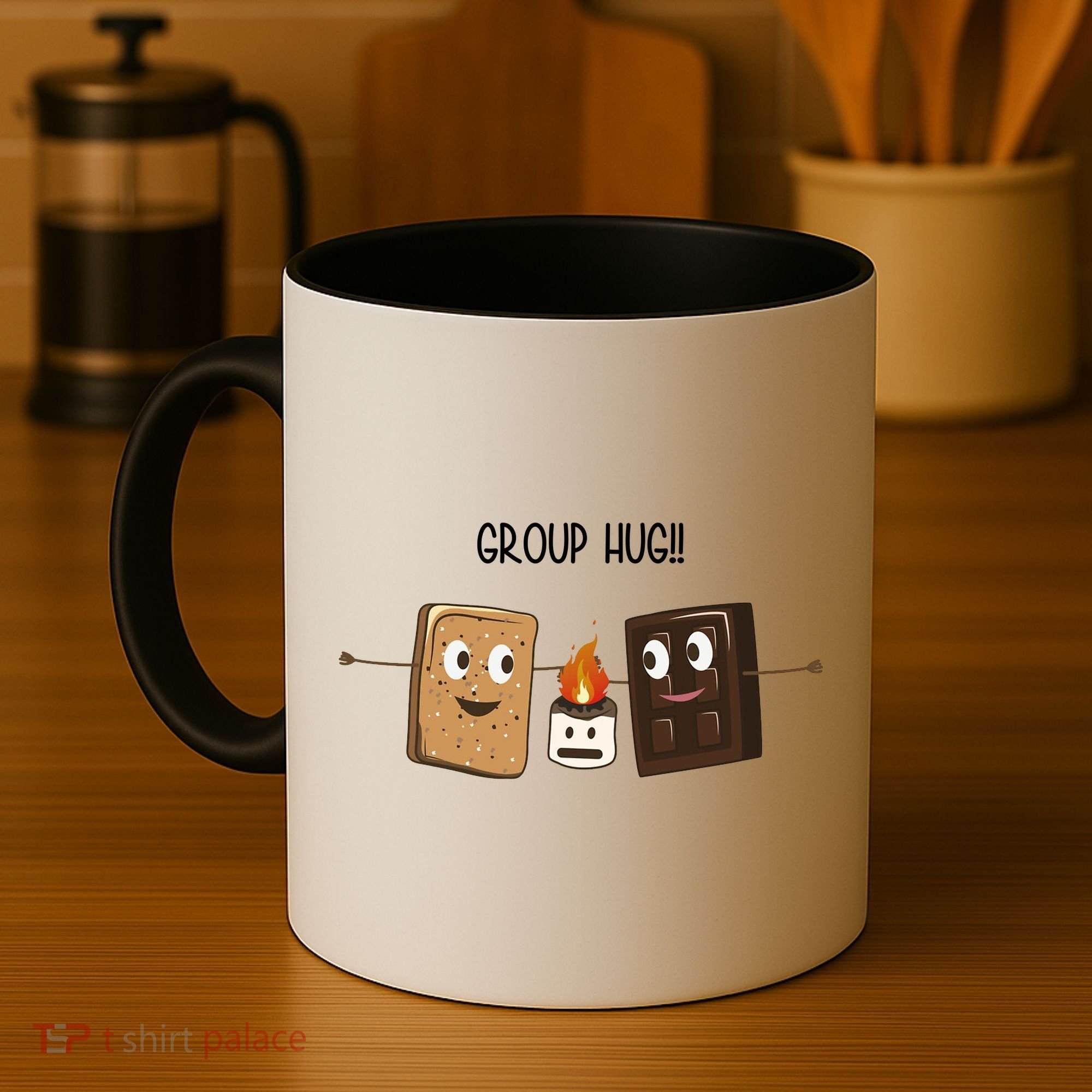 Group Hug Funny Smores Camping Roasting Outdoor Coffee Mug