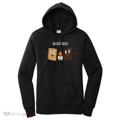 Group Hug Funny Smores Camping Roasting Outdoor Women's Hoodie