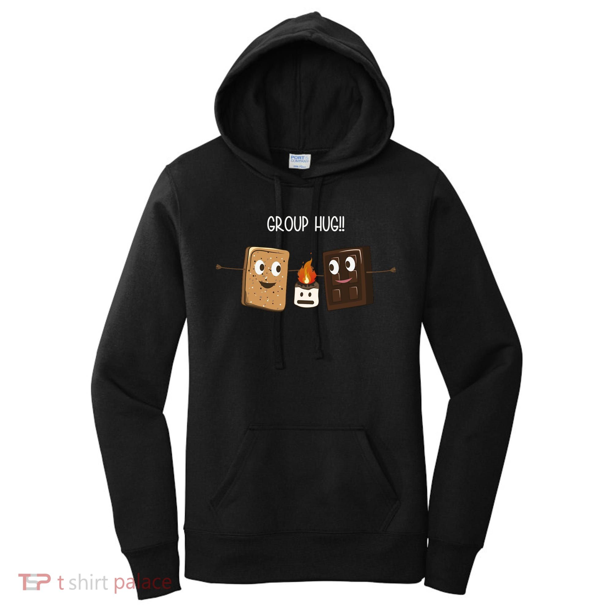 Group Hug Funny Smores Camping Roasting Outdoor Women's Hoodie